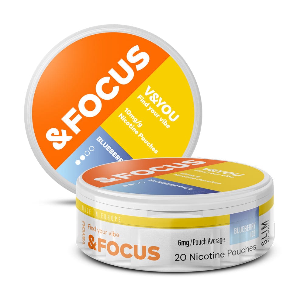 &Focus Nicotine Pouches - Blueberry Ice V&YOU