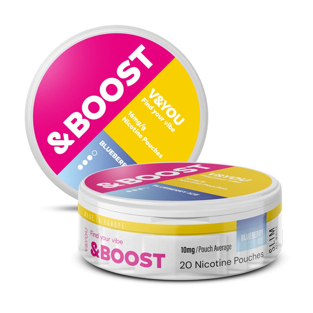 &Boost Nicotine Pouches - Blueberry Ice V&YOU