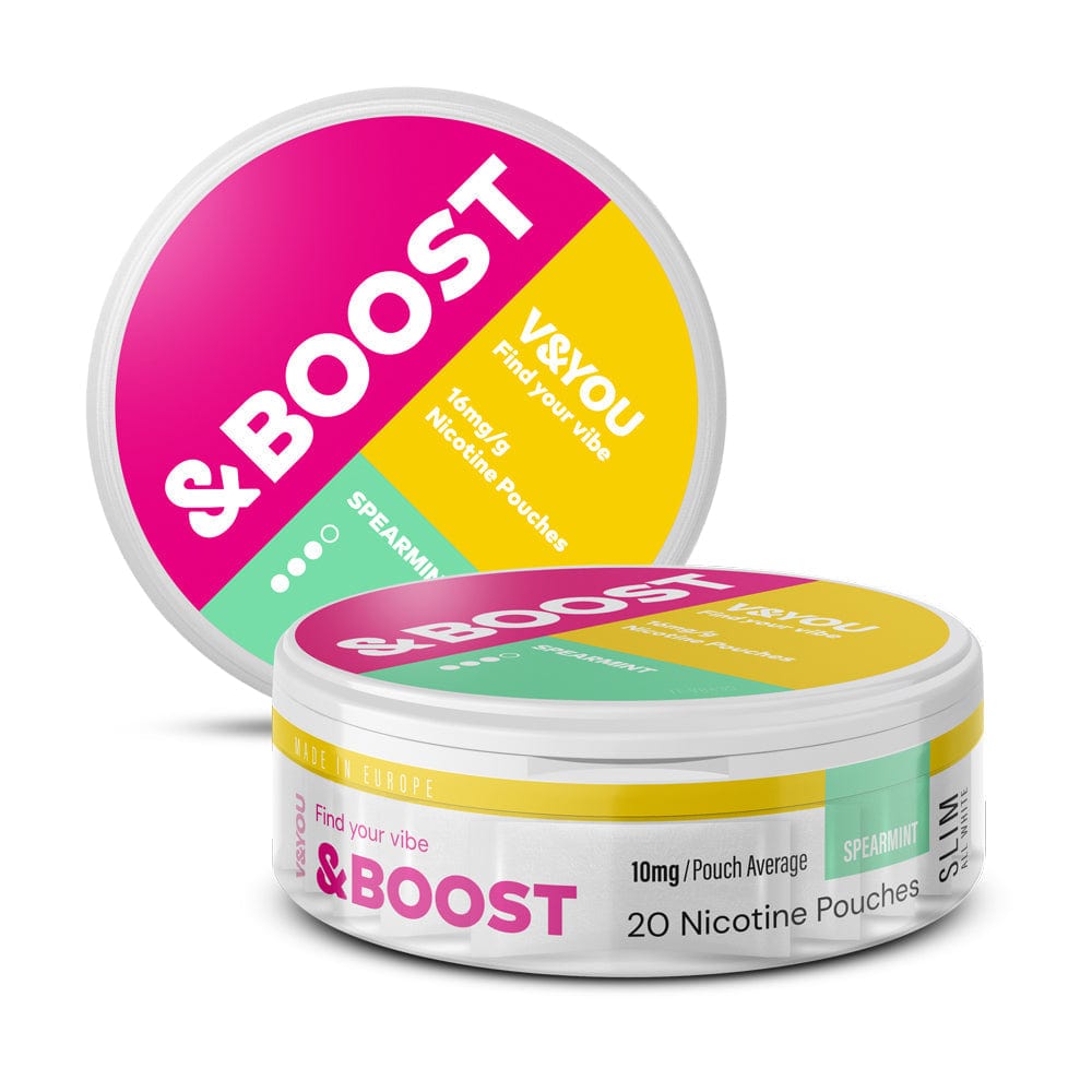 &Boost Nicotine Pouches - Spearmint V&YOU