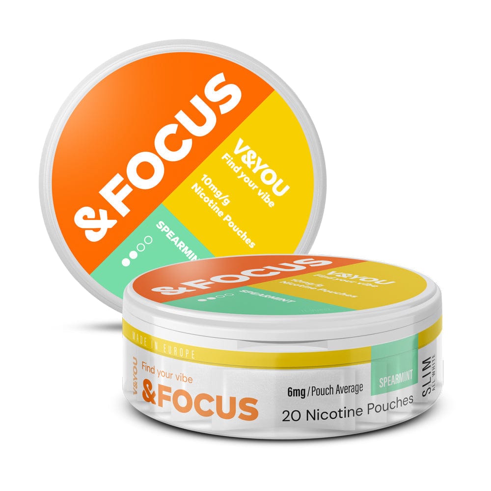 &Focus Nicotine Pouches - Spearmint V&YOU